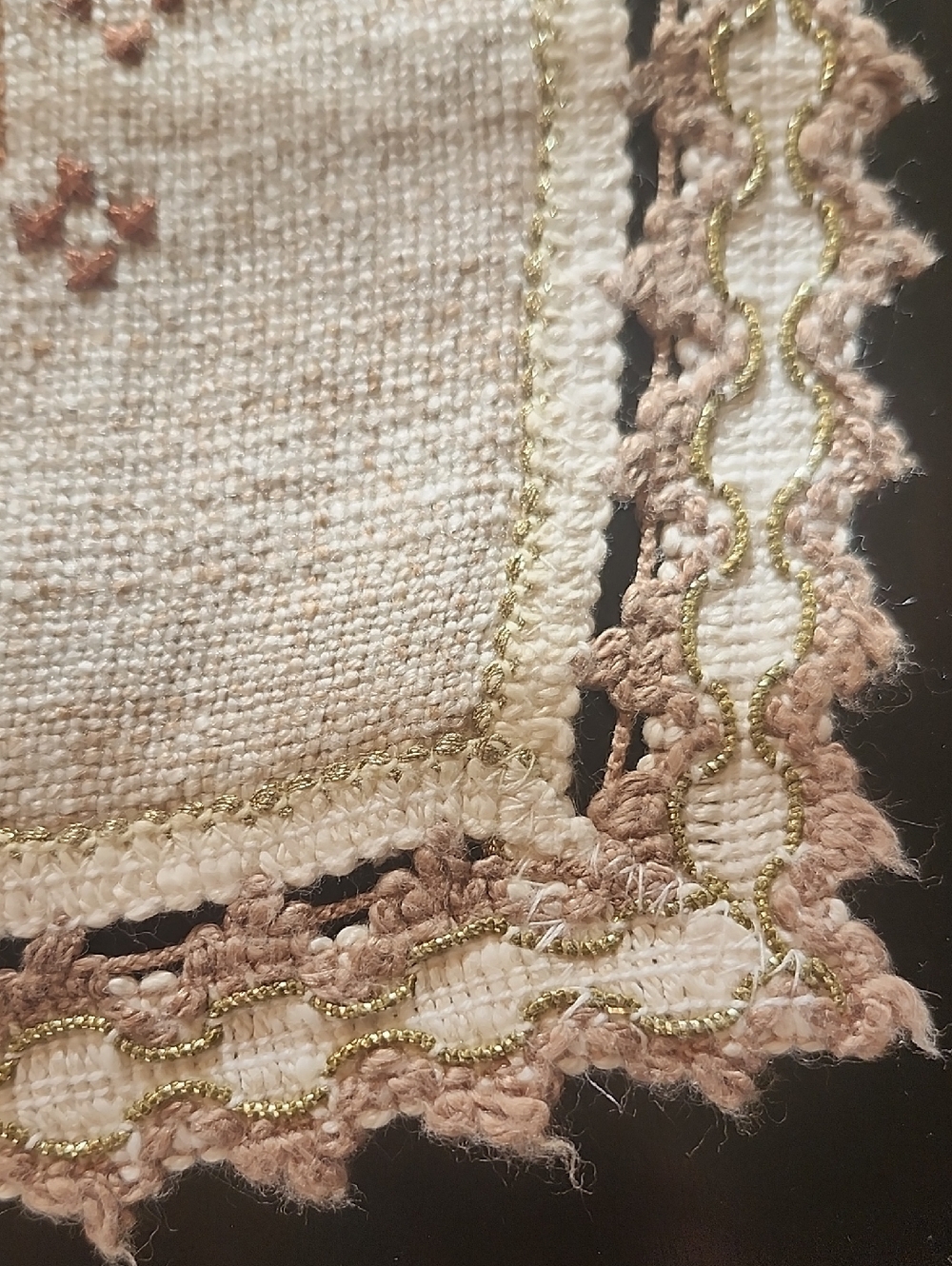 Hand Stitched German Table Cloth - Picture 7 of 8